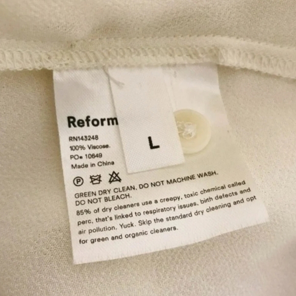 New! Reformation The Violet Ivory Button Down Top - Picture 12 of 12